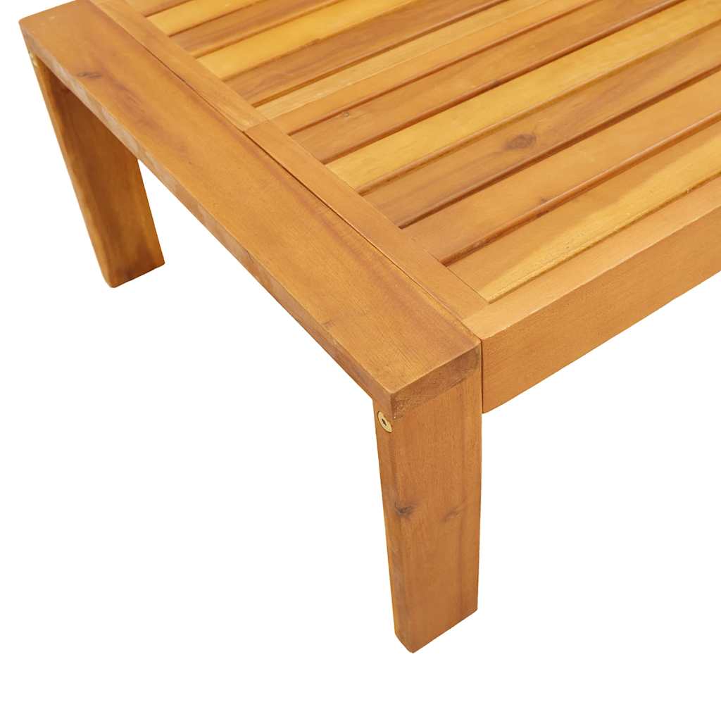 Gartentisch aus Akazienholz Natur Geölt 100 x 50 x 27 cm