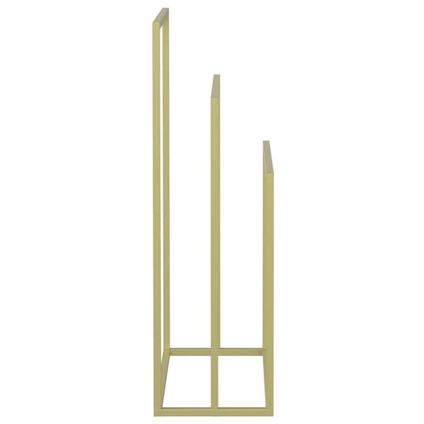 Freistehender Handtuchhalter 3 Stangen Gold Metall 48 x 24 x 79 cm