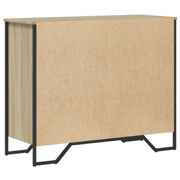 Kommode Sonoma Eiche mit 6 Schubladen aus Holzwerkstoff  91 x 35,5 x 74,5 cm