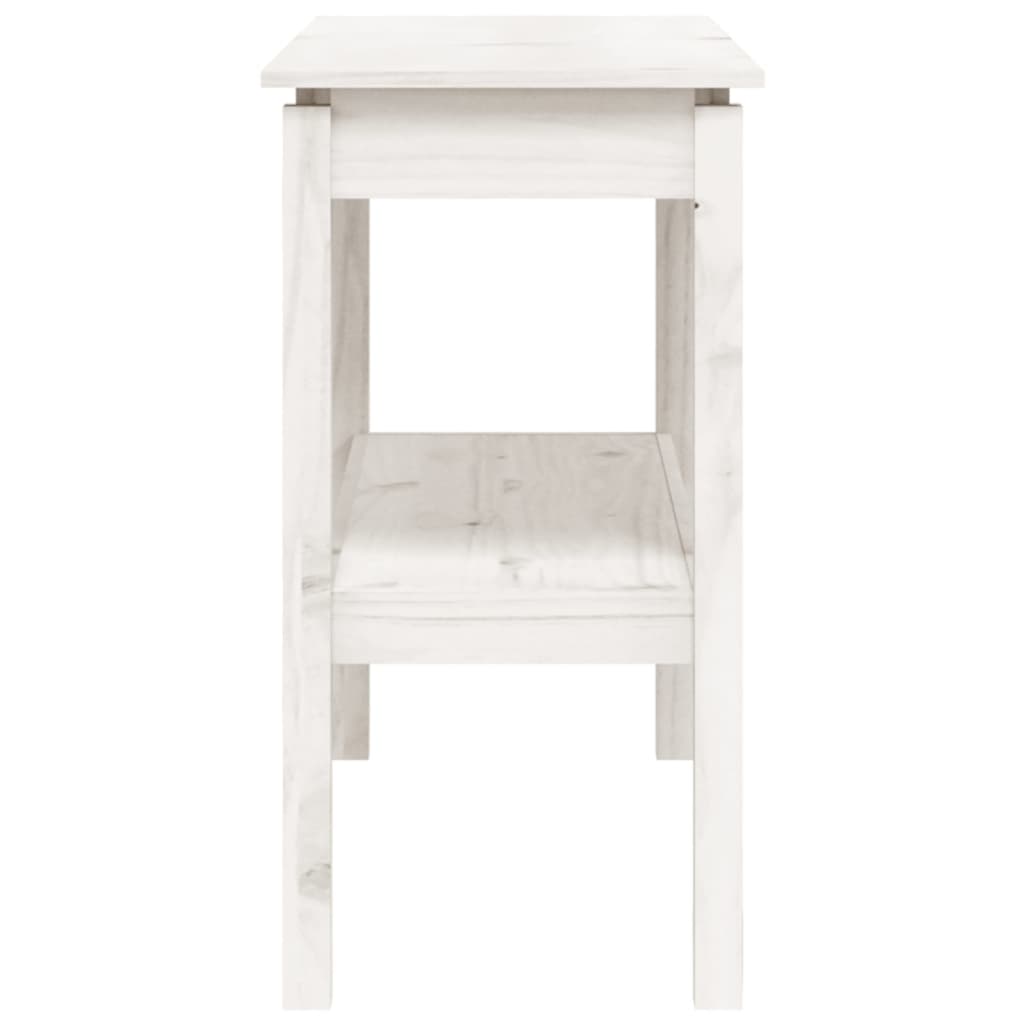 Konsolentisch aus Massivholz Kiefer Weiß 110 x 40 x 75 cm