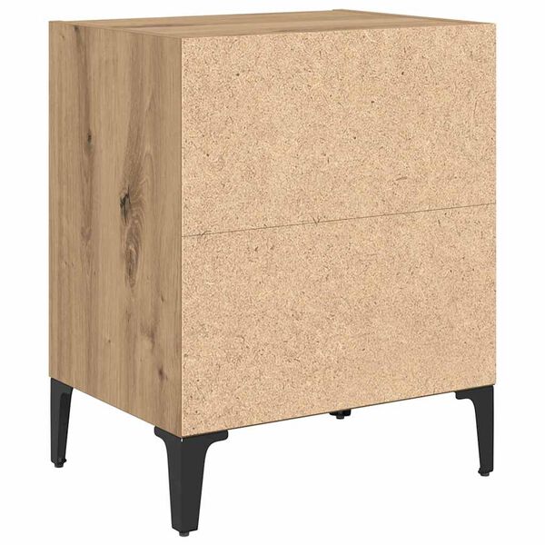 Nachttisch 2er Set Artisan-Eiche mit 2 Regalen 40 x 30 x 50 cm
