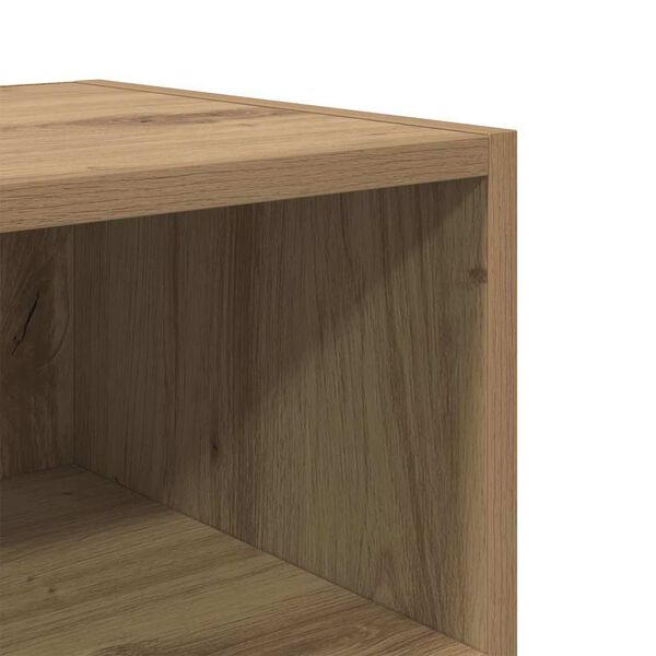 Nachttisch 2er Set Artisan-Eiche mit 2 Regalen 40 x 30 x 50 cm