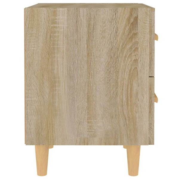 2er Set Nachttisch Sonoma Eiche mit 2 Schubladen 40 x 35 x 47,5 cm