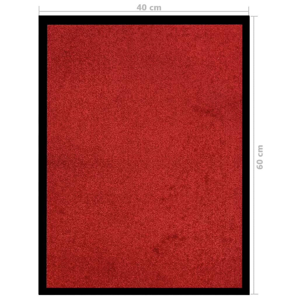Fußmatte Rutschfest Polypropylen Rot 40 x 60 cm