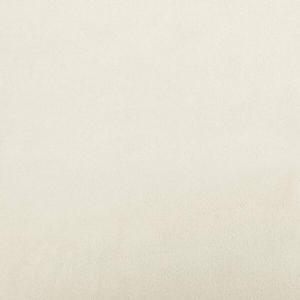 Relaxsessel Samt Creme mit Metallgestell 62 x 79 x 79 cm