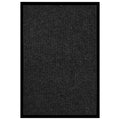 Fußmatte Gestreift Rutschfest Polypropylen Grau 80 x 120 cm