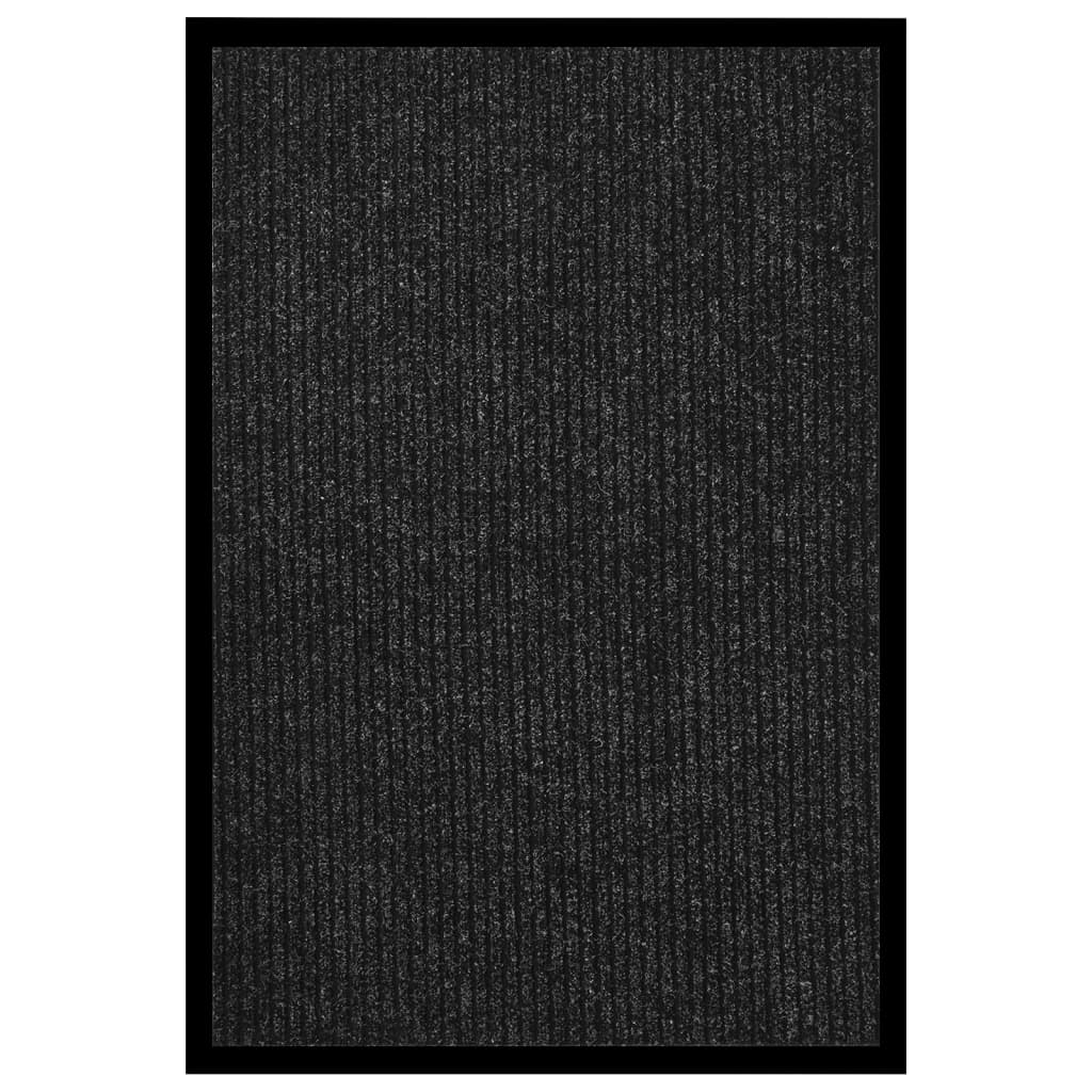 Fußmatte Gestreift Rutschfest Polypropylen Grau 80 x 120 cm
