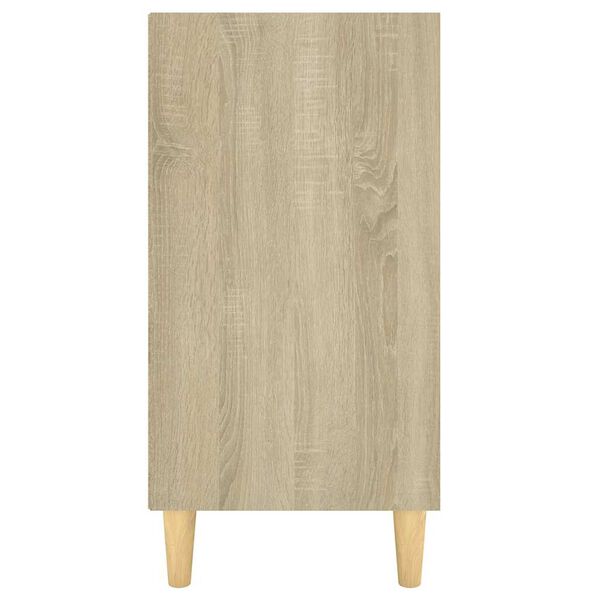 Sideboard aus Massivholz Sonoma Eiche Modern mit 6 Fächern 103,5 x 35 x 70 cm