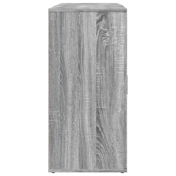 Sideboard Grau Sonoma aus Holzwerkstoff 3er Set 2× 79 cm & 1× 60 cm