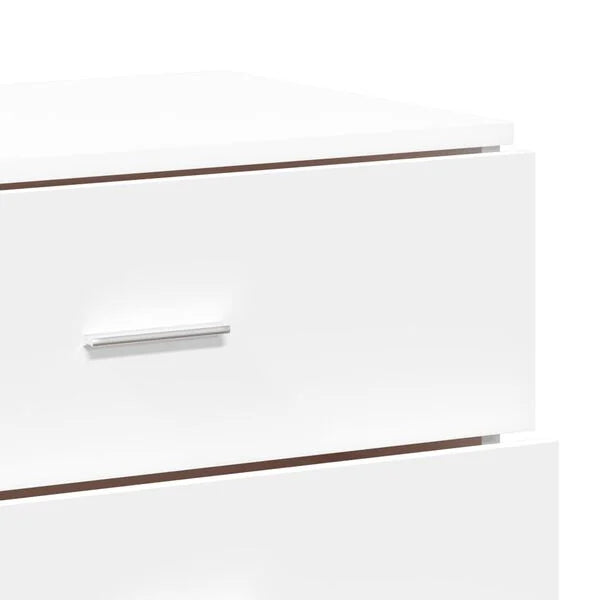 Sideboard Weiß aus Holzwerkstoff 3er Set 2× 79 cm & 1× 60 cm