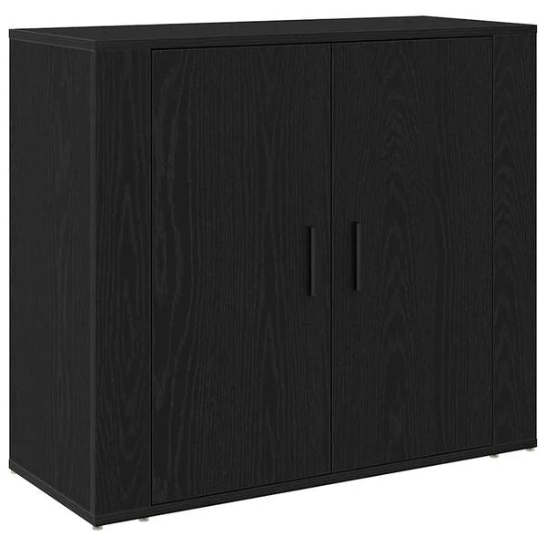 Sideboard aus Holzwerkstoff in Schwarz 3er Set 80 x 33 x 70 cm