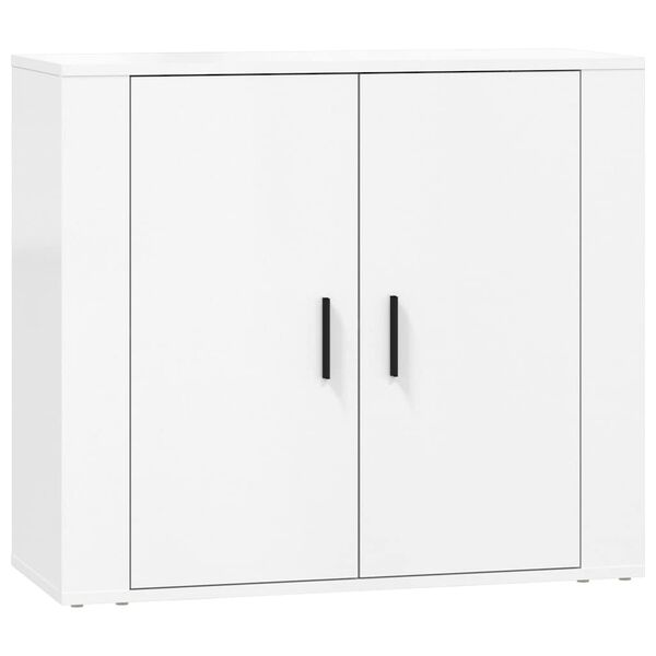 Sideboard aus Holzwerkstoff in Weiß 3er Set 80 x 33 x 70 cm