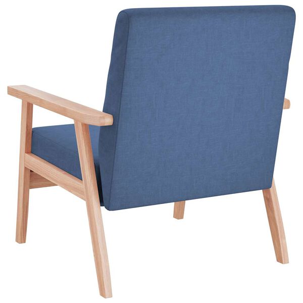 Sessel Blau Stoff 64,5x67x73,5 cm Gepolstert Modern