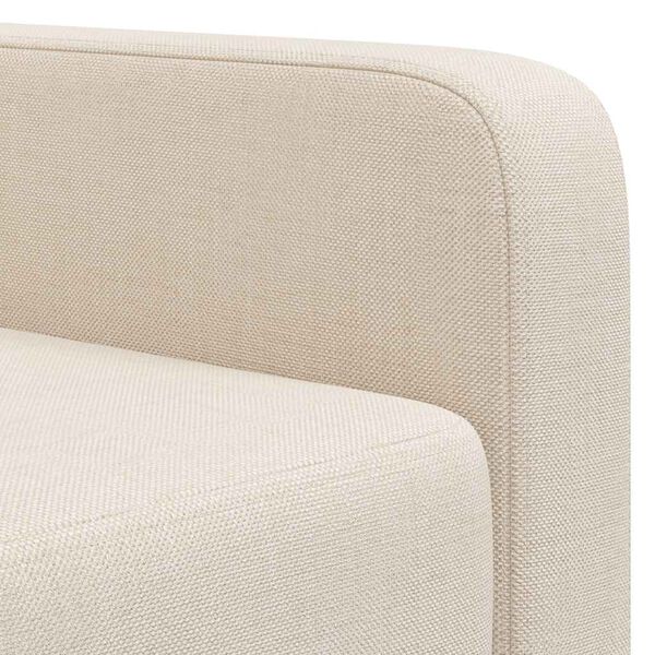 Sessel Cremeweiß Stoff 76x68x90 cm Gepolstert Relaxsessel