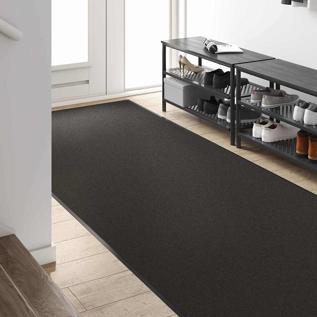 Fußmatte Rutschfest Polypropylen Schwarz 120 x 250 cm