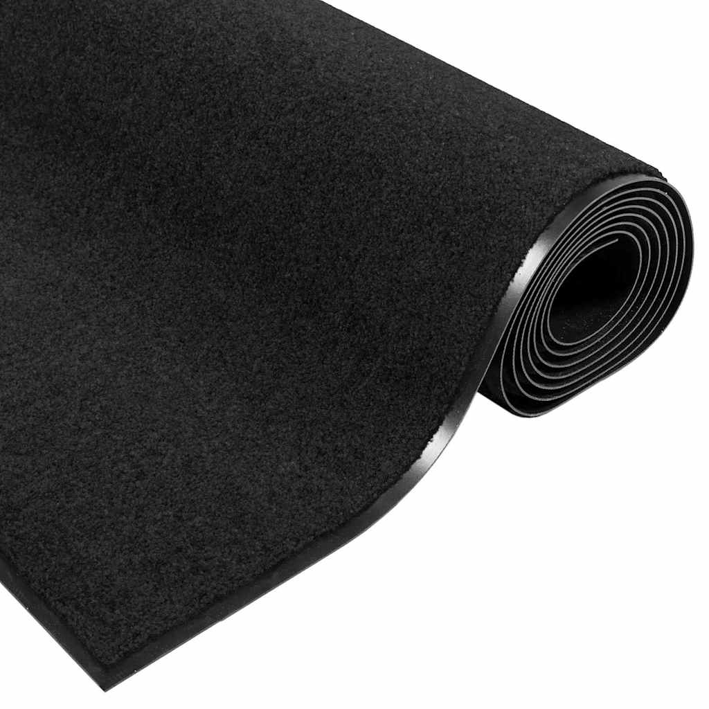 Fußmatte Rutschfest Polypropylen Schwarz 120 x 250 cm