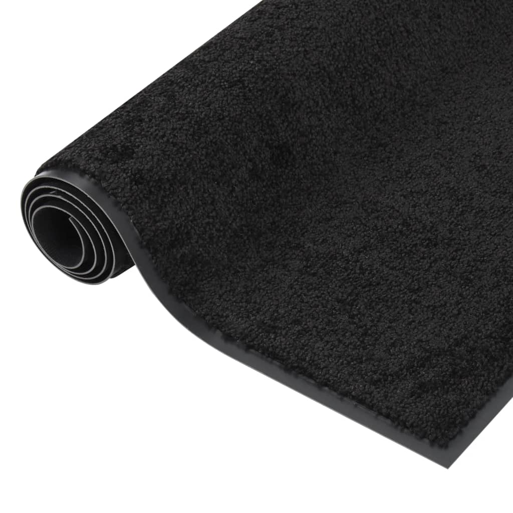 Fußmatte Rutschfest Polypropylen Schwarz 60 x 80 cm