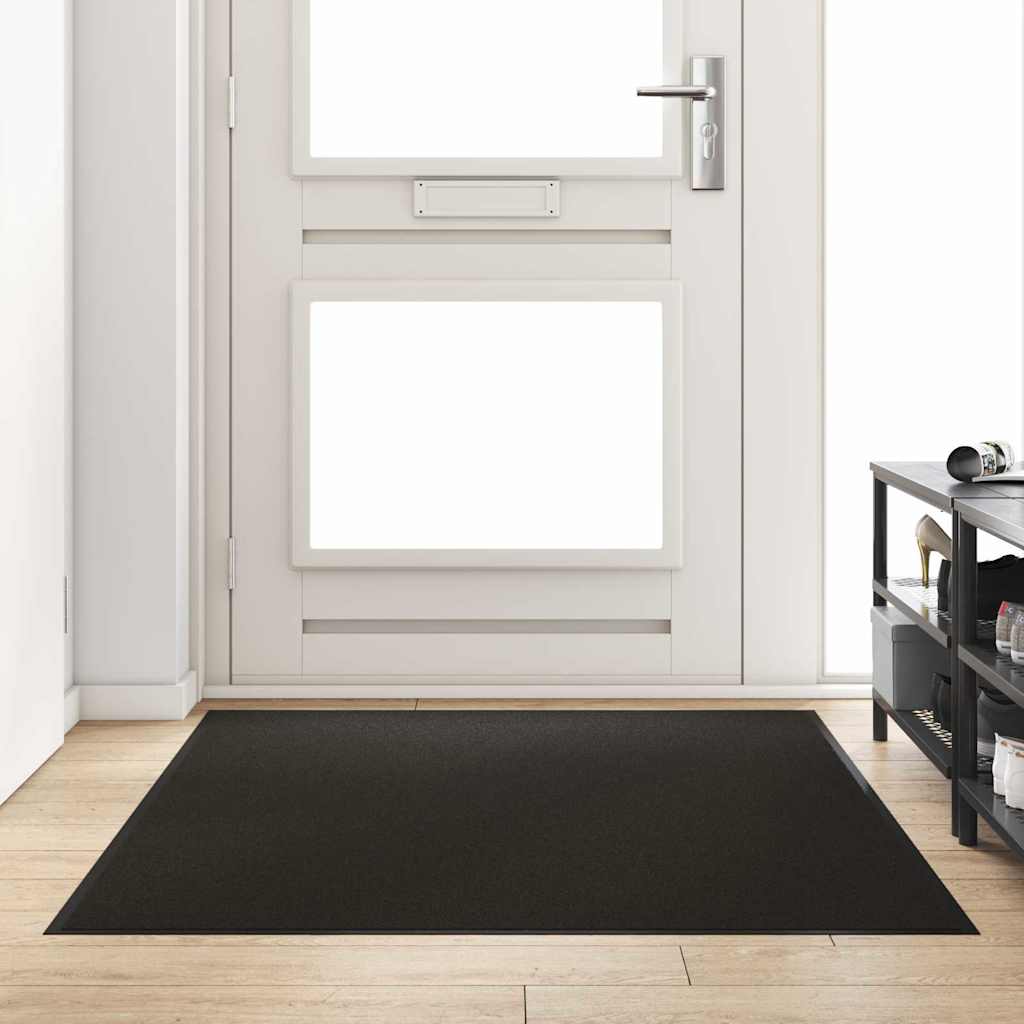 Fußmatte Rutschfest Polypropylen Schwarz 120 x 180 cm