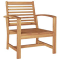 2er Set Gartenstühle Teak Massivholz Braun 65 x 60 x 76,5 cm