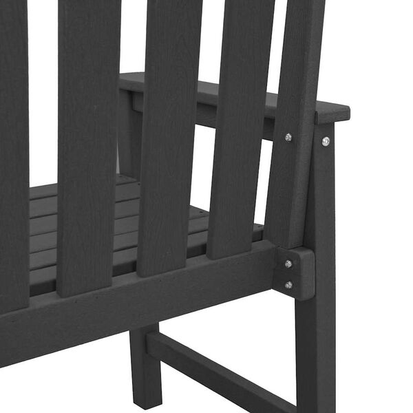 2er Set Gartenstühle Schwarz mit Armlehnen 65,5 x 59 x 88 cm