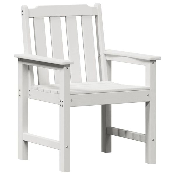 2er Set Gartenstühle Weiß mit Armlehnen 65,5 x 59 x 88 cm
