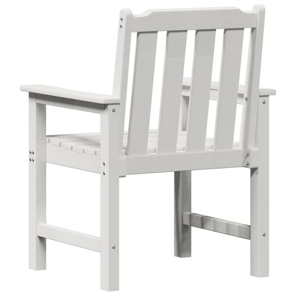 2er Set Gartenstühle Weiß mit Armlehnen 65,5 x 59 x 88 cm