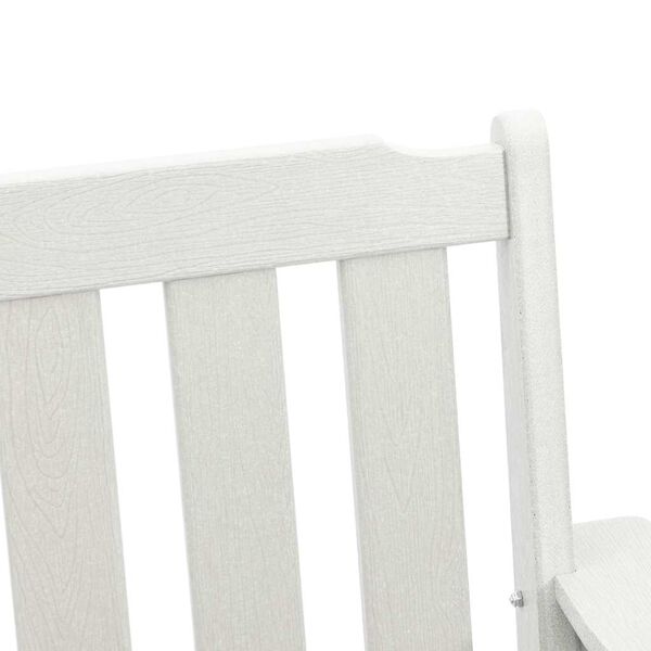 2er Set Gartenstühle Weiß mit Armlehnen 65,5 x 59 x 88 cm