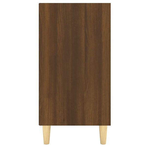 Sideboard aus Massivholz Braun Eiche Modern mit 6 Fächern 103,5 × 35 × 70 cm