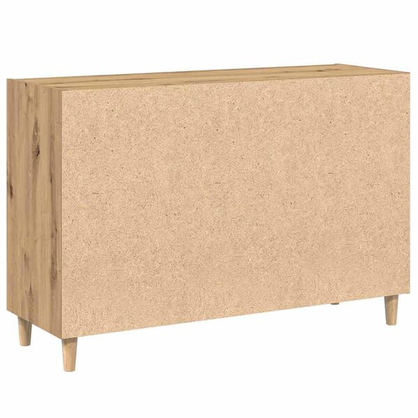 Sideboard aus Massivholz Artisan-Eiche Modern mit 6 Fächern 103,5 × 35 × 70 cm