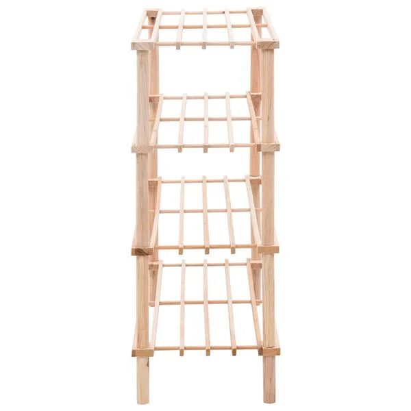 Schuhregal Holz 4 Ebenen Tannenholz 74 x 26 x 67,5 cm Schuhablage
