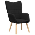 Relaxsessel Schwarz aus Sherpa-Stoff 62x67x95,5 cm Modern Sessel