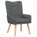 Relaxsessel Dunkelgrau 63x67x94 cm aus Stoff Modern