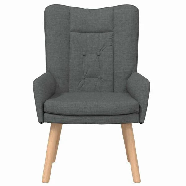 Relaxsessel Dunkelgrau 63x67x94 cm aus Stoff Modern