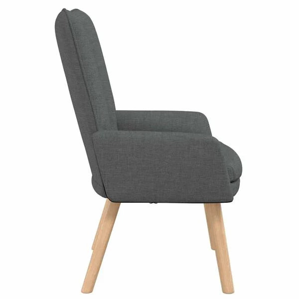 Relaxsessel Dunkelgrau 63x67x94 cm aus Stoff Modern