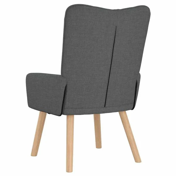Relaxsessel Dunkelgrau 63x67x94 cm aus Stoff Modern