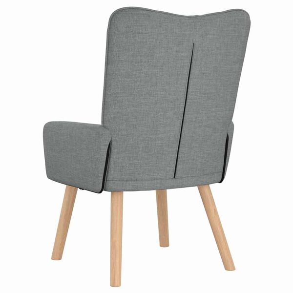 Relaxsessel Hellgrau 63x67x94 cm aus Stoff Modern