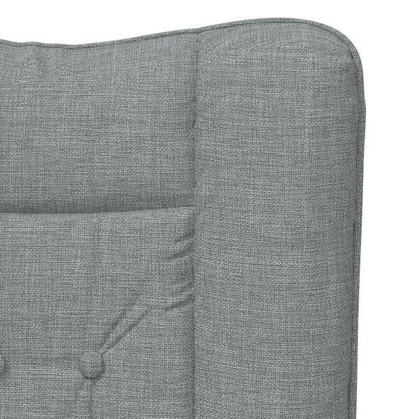 Relaxsessel Hellgrau 63x67x94 cm aus Stoff Modern
