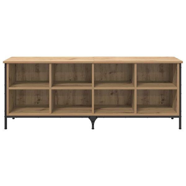Schuhschrank Artisan-Eiche 131x35x50 cm Industrial Design