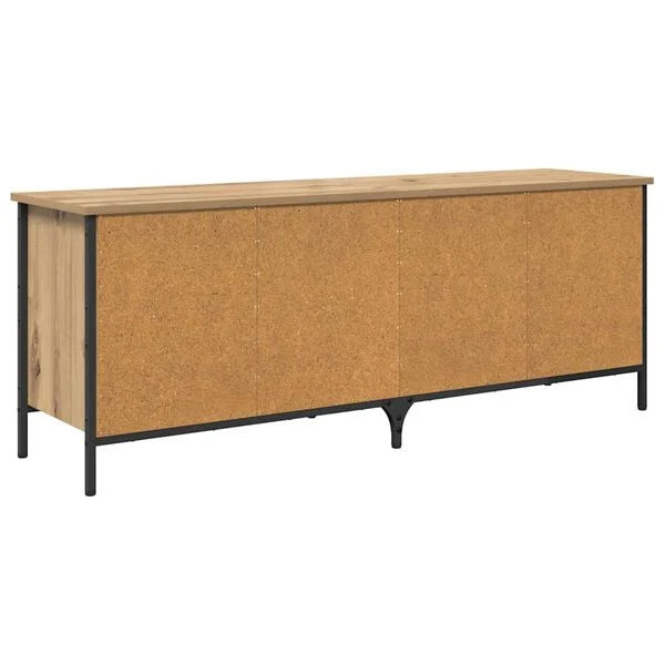 Schuhschrank Artisan-Eiche 131x35x50 cm Industrial Design