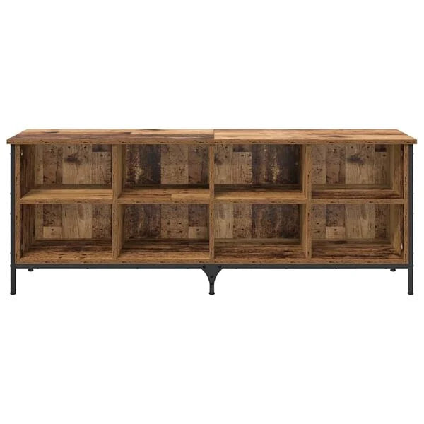 Schuhschrank Altholz Braun 131x35x50 cm Industrial Design