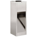 2er Set Solar LED Wegeleuchten Silber aus Stahl 18 x 18 x 50 cm