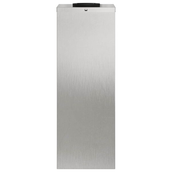 2er Set Solar LED Wegeleuchten Silber aus Stahl 18 x 18 x 50 cm