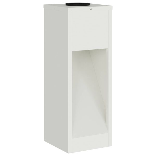 2er Set Solar LED Wegeleuchten Weiß aus Stahl 18 x 18 x 50 cm