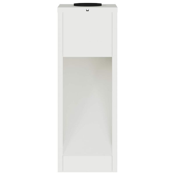 2er Set Solar LED Wegeleuchten Weiß aus Stahl 18 x 18 x 50 cm