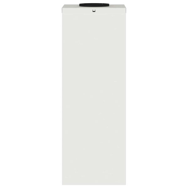 2er Set Solar LED Wegeleuchten Weiß aus Stahl 18 x 18 x 50 cm