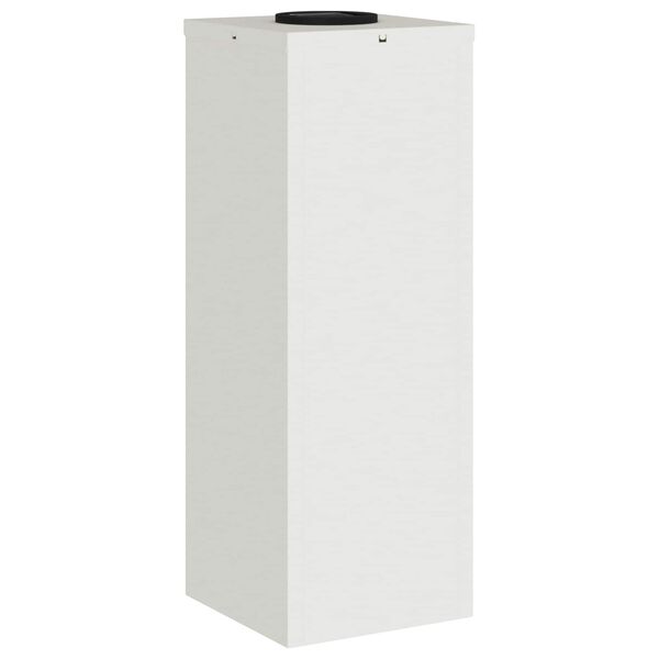 2er Set Solar LED Wegeleuchten Weiß aus Stahl 18 x 18 x 50 cm