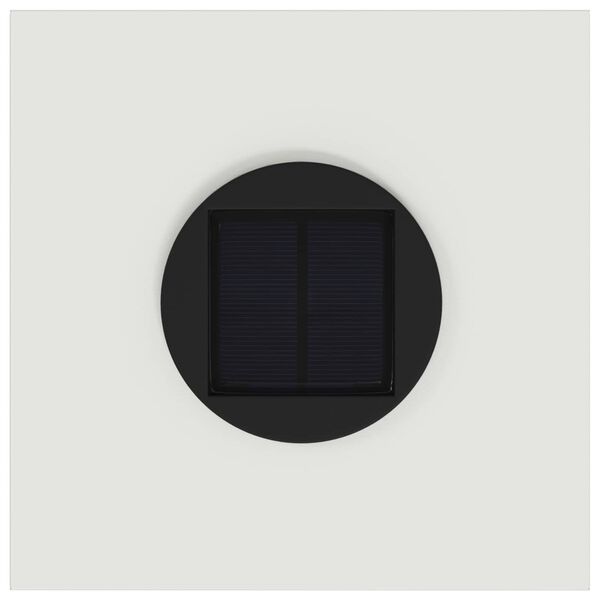 2er Set Solar LED Wegeleuchten Weiß aus Stahl 18 x 18 x 50 cm