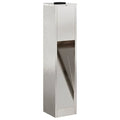 2er Set Solar LED Wegeleuchten Silber aus Stahl 18 x 18 x 80 cm