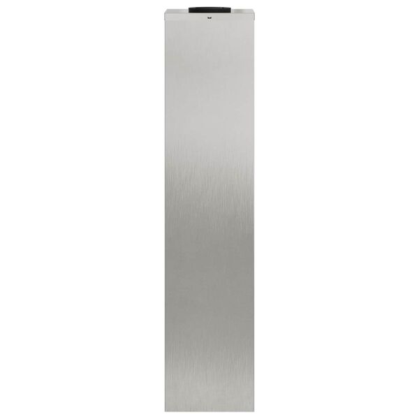2er Set Solar LED Wegeleuchten Silber aus Stahl 18 x 18 x 80 cm
