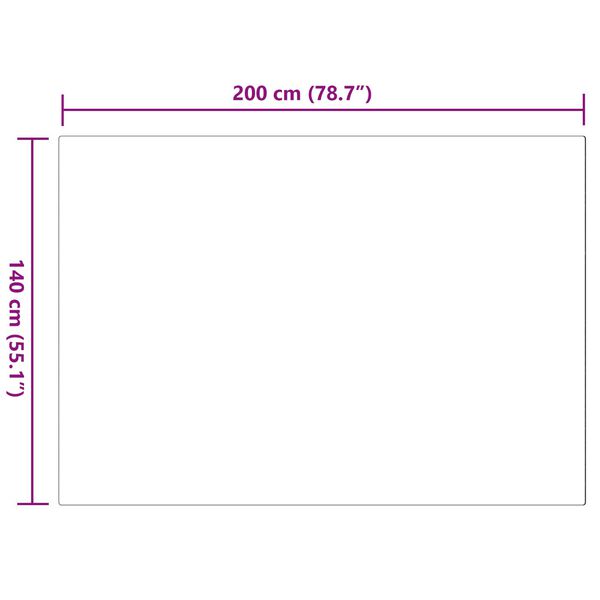 Kunstfell Teppich Grau 140 x 200 cm Rutschfest Weich